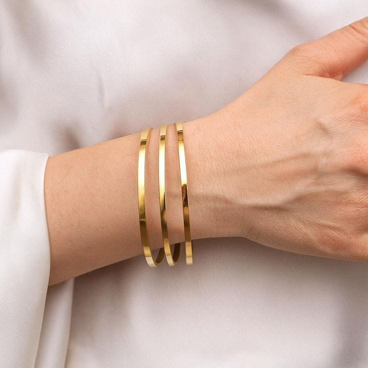 Kibrit Çöpü Düz Ajda Bilezik 